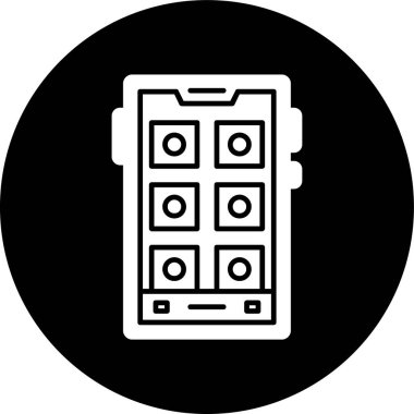 akıllı telefon simgesi, vektör illüstrasyonu basit tasarım