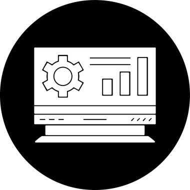 Veri simgesi, vektör illüstrasyonu basit tasarım