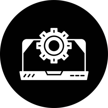 Optimizasyon simgesi, vektör illüstrasyonu basit tasarım