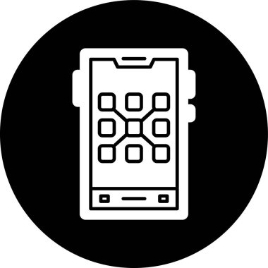 akıllı telefon simgesi, vektör illüstrasyonu basit tasarım