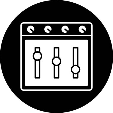 Karıştırıcı simgesi, vektör illüstrasyonu basit tasarım