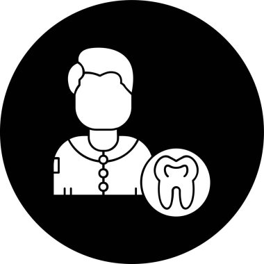 diş simgesi, vektör illüstrasyonu basit tasarım