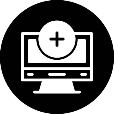 Görünüm tıbbi simgesi, vektör illüstrasyonu basit tasarım