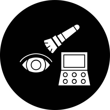 Göz farı simgesi, vektör illüstrasyonu basit tasarım