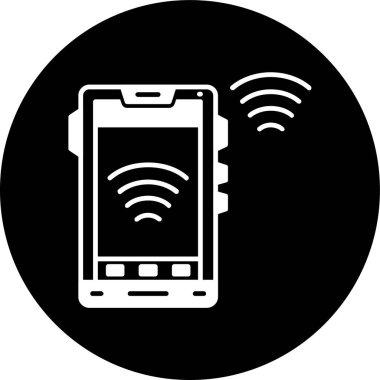 wifi sinyal simgesi, vektör illüstrasyonu basit tasarım