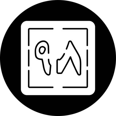 Thamaniya wa Tis 'un simgesi, vektör çizimi basit tasarım