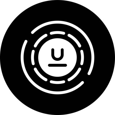 Altı çizili simge, vektör illüstrasyonu basit tasarım