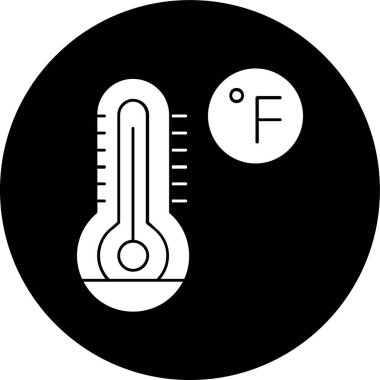 termometre simgesi, vektör illüstrasyonu basit tasarım