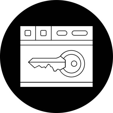 Web tarayıcı simgesi, vektör illüstrasyonu basit tasarım