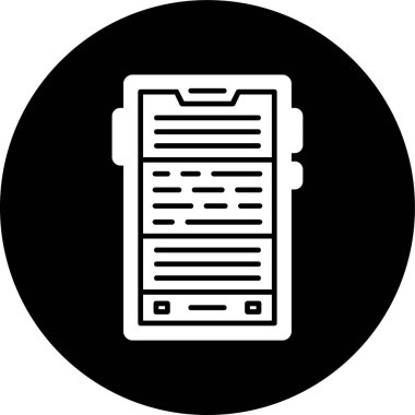 akıllı telefon simgesi, vektör illüstrasyonu basit tasarım