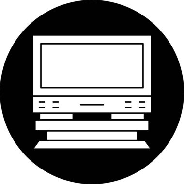 bilgisayar simgesi, vektör illüstrasyonu basit tasarım