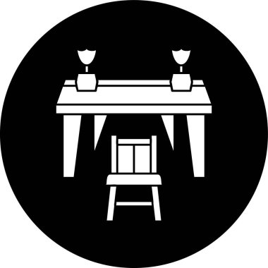 tablo simgesi, vektör illüstrasyonu basit tasarım