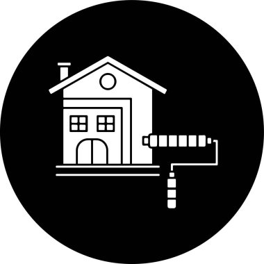 Ev Onarım simgesi, vektör illüstrasyonu basit tasarım