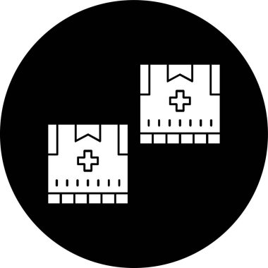 parsel simgesi, vektör illüstrasyonu basit tasarım