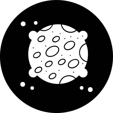 Ay simgesi, vektör illüstrasyonu basit tasarım