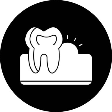 Ülser simgesi, vektör illüstrasyonu basit tasarım