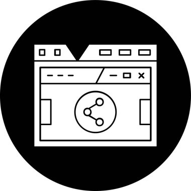 Browser icon, vector illustration simple design