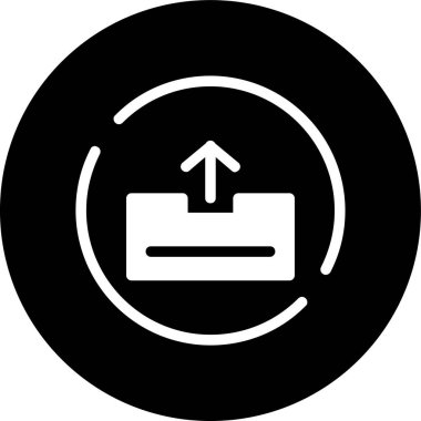 Gelen kutusu simgesi, vektör illüstrasyonu basit tasarım