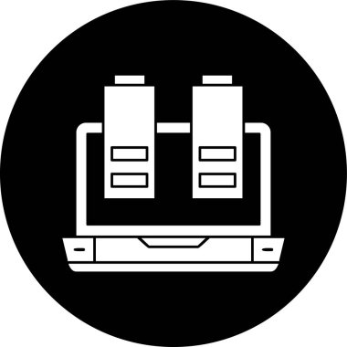 Battery icon, vector illustration simple design