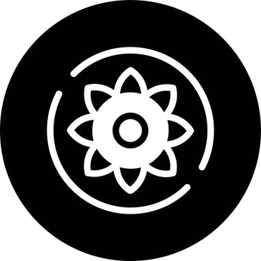 çiçek simgesi, vektör illüstrasyonu basit tasarım