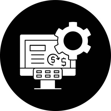 Abonelik Yönetimi simgesi, vektör illüstrasyonu basit tasarım