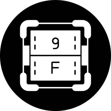 Florin simgesi, vektör illüstrasyonu basit tasarım