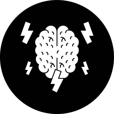 Beyin Fırtınası Simgesi, vektör çizimi basit tasarım