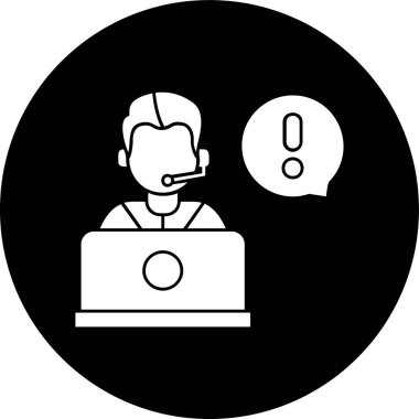 destek simgesi, vektör illüstrasyonu basit tasarım