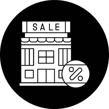 satış simgesi, vektör illüstrasyonu basit tasarım