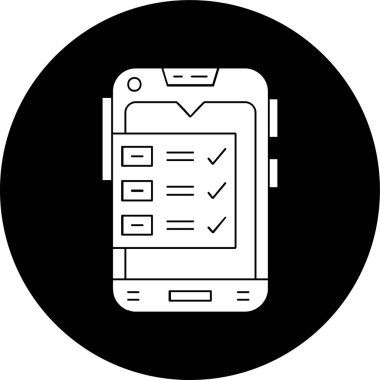 Survey icon, vector illustration simple design