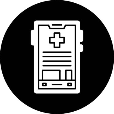 akıllı telefon simgesi, vektör illüstrasyonu basit tasarım