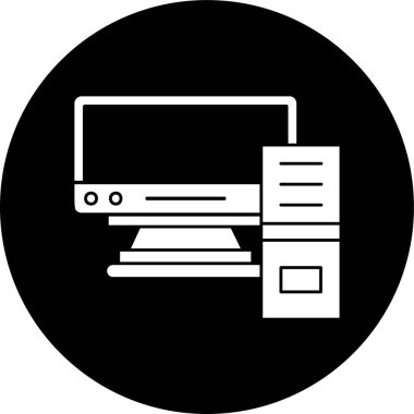 ekran simgesi, vektör illüstrasyonu basit tasarım