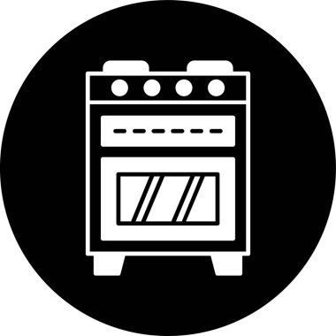 fırın simgesi, vektör illüstrasyonu basit tasarım