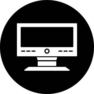 bilgisayar simgesi, vektör illüstrasyonu basit tasarım