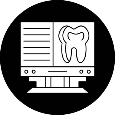 x ışını simgesi, vektör illüstrasyonu basit tasarım