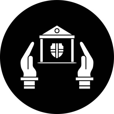 Özellik Sigortası simgesi, vektör illüstrasyonu basit tasarım