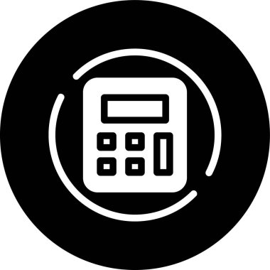 Calculator icon, vector illustration simple design