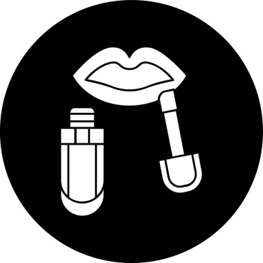 Lipgloss simgesi, vektör illüstrasyonu basit tasarım