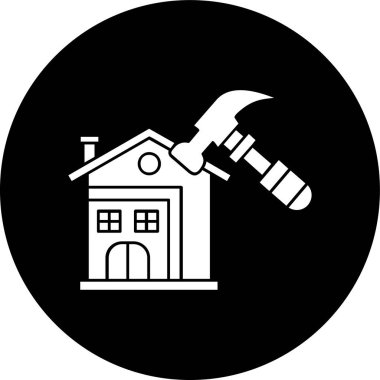 Onarım simgesi, vektör illüstrasyonu basit tasarım