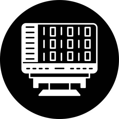 Web kodlama simgesi, vektör illüstrasyonu basit tasarım