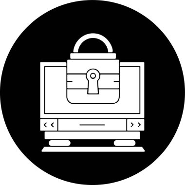 monitör simgesi, vektör illüstrasyonu basit tasarım