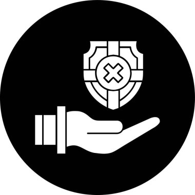 Sigortasız simge, vektör illüstrasyonu basit tasarım