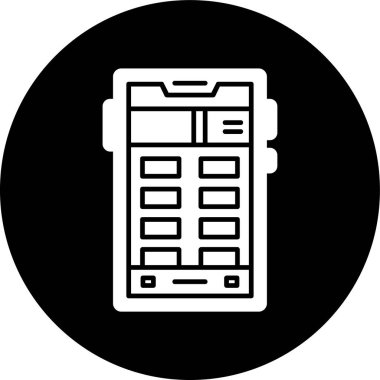 akıllı telefon simgesi, vektör illüstrasyonu basit tasarım