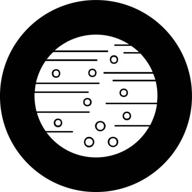 gezegen simgesi, vektör illüstrasyonu basit tasarım