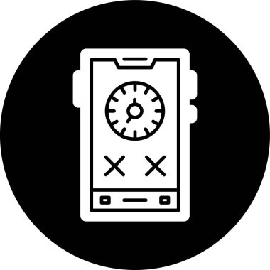 akıllı telefon simgesi, vektör illüstrasyonu basit tasarım