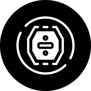 Sekizgen bölünmesi simgesi, vektör illüstrasyonu basit tasarım