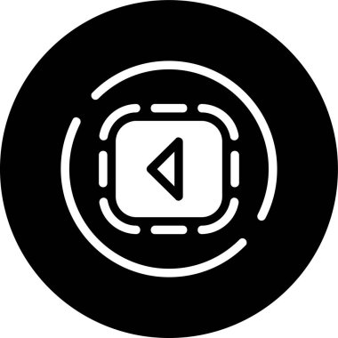 Caret kare sağ simge, vektör illüstrasyonu basit tasarım