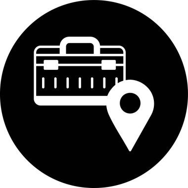 evrak çantası simgesi, vektör illüstrasyonu basit tasarım