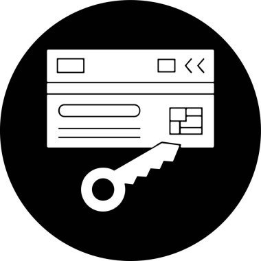 Kredi kartı simgesi, vektör illüstrasyonu basit tasarım