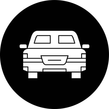 araba simgesi, vektör illüstrasyonu basit tasarım